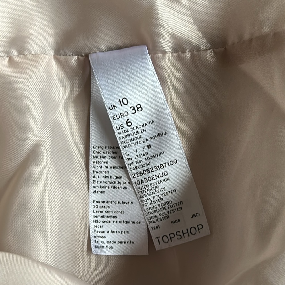 Topshop Pale Dove Gray Crossover Front Envelope Hem Dress  6 - Picture 12 of 16